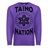 Purple white taino nation coqui sun boricua taino Premium Sweatshirt - artisFamous