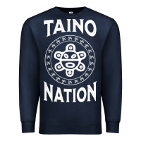 Navy white taino nation coqui sun boricua taino Premium Sweatshirt - artisFamous