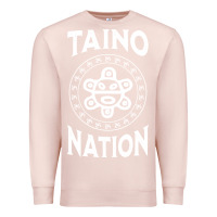Pale Pink white taino nation coqui sun boricua taino Premium Sweatshirt - artisFamous