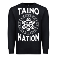 Black white taino nation coqui sun boricua taino Premium Sweatshirt - artisFamous