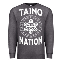 Charcoal Heather white taino nation coqui sun boricua taino Premium Sweatshirt - artisFamous