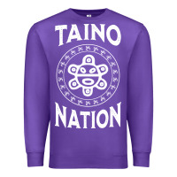 Purple white taino nation coqui sun boricua taino Premium Sweatshirt - artisFamous