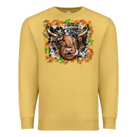 Antique Gold highland cow Premium Sweatshirt - JahusDesignShop