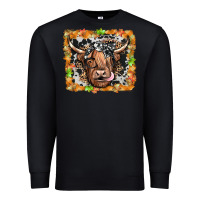 Black highland cow Premium Sweatshirt - JahusDesignShop