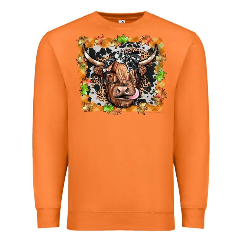 Highland Cow Premium Sweatshirt by JahusDesignShop | Teevron