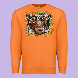Highland Cow Premium Sweatshirt Designed By Jahusdesignshop