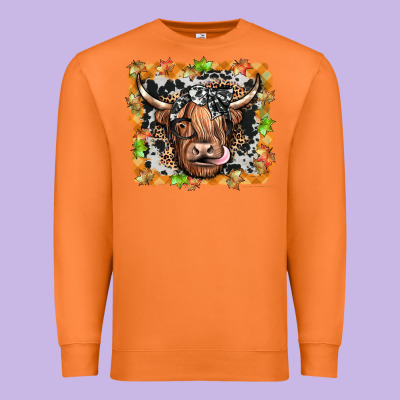 Highland Cow Premium Sweatshirt Designed By Jahusdesignshop
