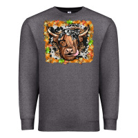 Charcoal Heather highland cow Premium Sweatshirt - JahusDesignShop