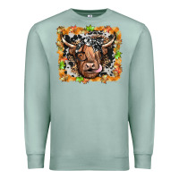 Seafoam highland cow Premium Sweatshirt - JahusDesignShop