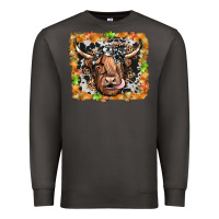 Smoke highland cow Premium Sweatshirt - JahusDesignShop