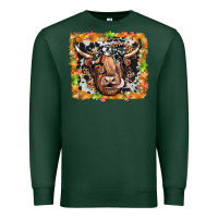 Sports Green highland cow Premium Sweatshirt - JahusDesignShop