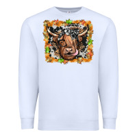 White highland cow Premium Sweatshirt - JahusDesignShop