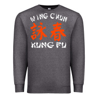 Charcoal Heather Wing Chun Premium Sweatshirt - artisFamous