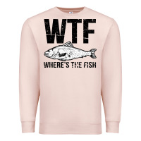 Pale Pink wtf where's the fish Premium Sweatshirt - artisFamous