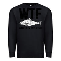 Black wtf where's the fish Premium Sweatshirt - artisFamous