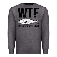 Charcoal Heather wtf where's the fish Premium Sweatshirt - artisFamous