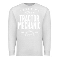 Oatmeal Heather Tractor Mechanic Gift Funny Job Title Profession Birthday Idea Premium Sweatshirt - artisFamous