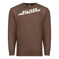 Chestnut all gas no brakes for dark Premium Sweatshirt - artisFamous