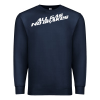 Navy all gas no brakes for dark Premium Sweatshirt - artisFamous