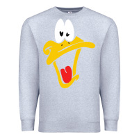 Heather Grey daffy duck Premium Sweatshirt - artisFamous