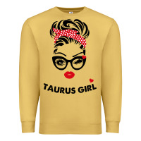 Antique Gold taurus girl Premium Sweatshirt - artisFamous