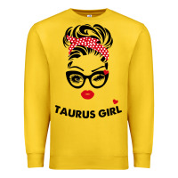 Lemon taurus girl Premium Sweatshirt - artisFamous
