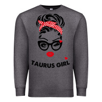 Charcoal Heather taurus girl Premium Sweatshirt - artisFamous