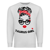 Dove Grey taurus girl Premium Sweatshirt - artisFamous
