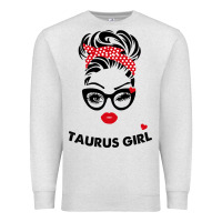 Oatmeal Heather taurus girl Premium Sweatshirt - artisFamous