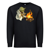 Black Yoda is warming up Premium Sweatshirt - artisFamous