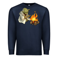 Navy Yoda is warming up Premium Sweatshirt - artisFamous