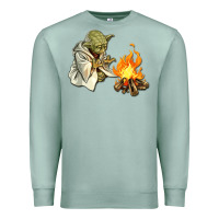 Seafoam Yoda is warming up Premium Sweatshirt - artisFamous