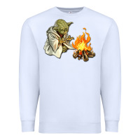 White Yoda is warming up Premium Sweatshirt - artisFamous