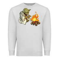 Dove Grey Yoda is warming up Premium Sweatshirt - artisFamous