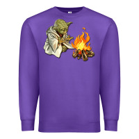 Purple Yoda is warming up Premium Sweatshirt - artisFamous
