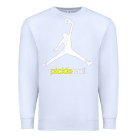 White funny pickleball Premium Sweatshirt - artisFamous