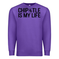 Purple chipotle is my life Premium Sweatshirt - artisFamous