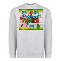 Heather Grey professional gamer Heavyweight Sweatshirt - JahusDesignShop