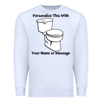 White toilet Premium Sweatshirt - artisFamous