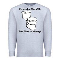 Heather Grey toilet Premium Sweatshirt - artisFamous