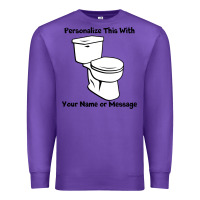 Purple toilet Premium Sweatshirt - artisFamous