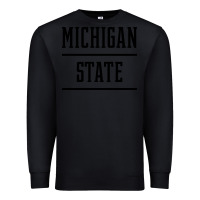 Black Michigan MI State vintage Athletic Style Premium Sweatshirt - artisFamous