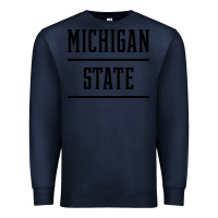 Navy Michigan MI State vintage Athletic Style Premium Sweatshirt - artisFamous
