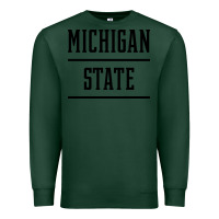 Sports Green Michigan MI State vintage Athletic Style Premium Sweatshirt - artisFamous