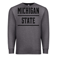 Charcoal Heather Michigan MI State vintage Athletic Style Premium Sweatshirt - artisFamous