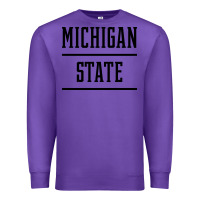 Purple Michigan MI State vintage Athletic Style Premium Sweatshirt - artisFamous