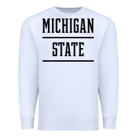 White Michigan MI State vintage Athletic Style Premium Sweatshirt - artisFamous