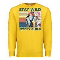 Lemon stay wild gypsy child letter rainbow Premium Sweatshirt - artisFamous