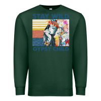 Sports Green stay wild gypsy child letter rainbow Premium Sweatshirt - artisFamous