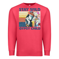 Cardinal stay wild gypsy child letter rainbow Premium Sweatshirt - artisFamous